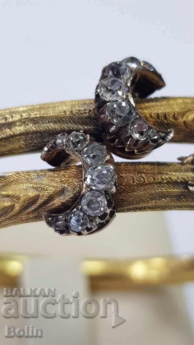 Delivery of Unique Victorian Gold Bracelet with Ruby and Diamonds 19th c