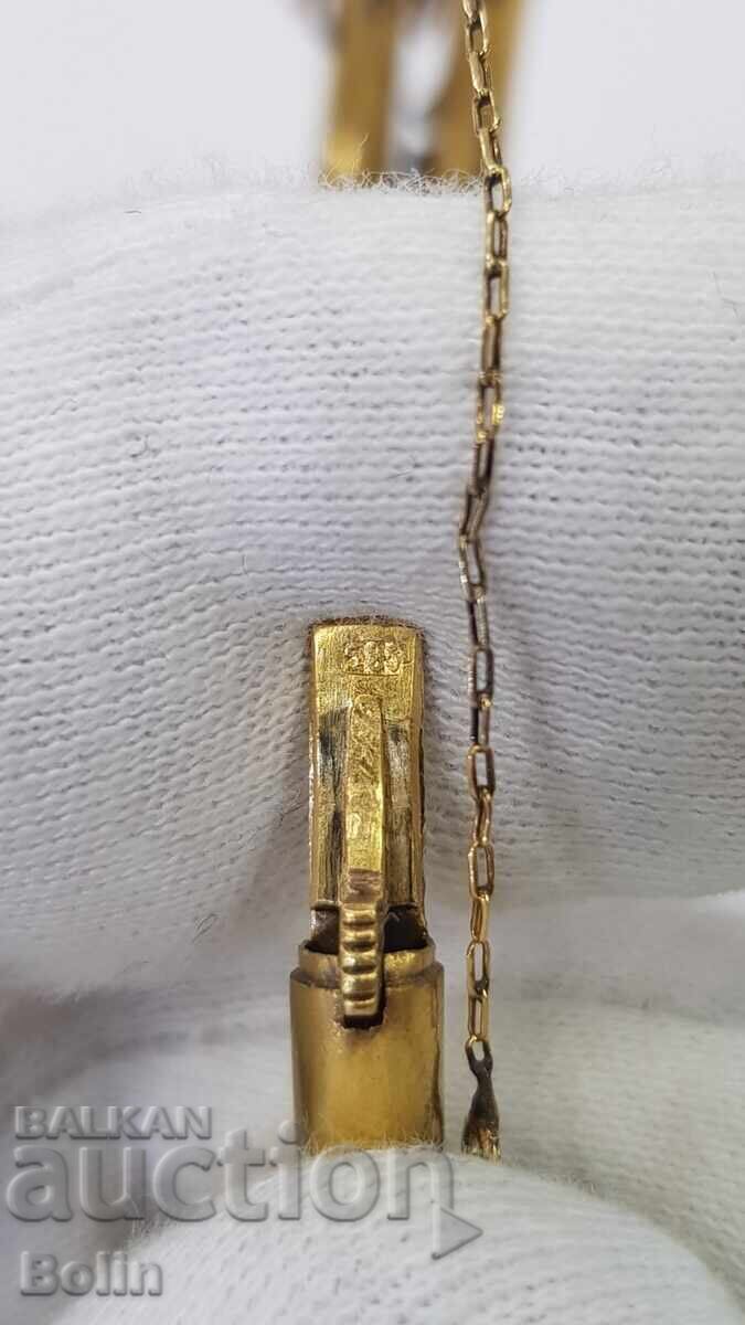 Уникална Викторианска златна гривна с рубин и диаманти 19 в. - 7 Уникална Викторианска златна гривна с рубин и диаманти 19 в. - 7