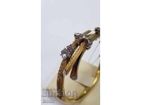 Уникална Викторианска златна гривна с рубин и диаманти 19 в.