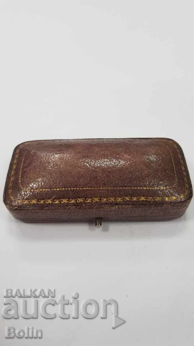 Παράδοση Όμορφα ασημένια επιχρυσωμένα μανικετόκουμπα με σμάλτο LONDON 1900-1920