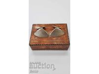 Butoni argint placat cu aur Art Deco 835 pr. Europa