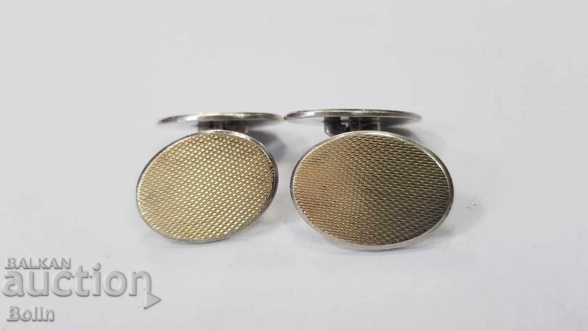 Silver Gilt Cufflinks Art Deco 835 pr. Europe