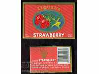 BULGARIA ETICHETĂ NOUĂ de LICHIOR CĂPȘUNI 0.5 L - VINAL LOVECH