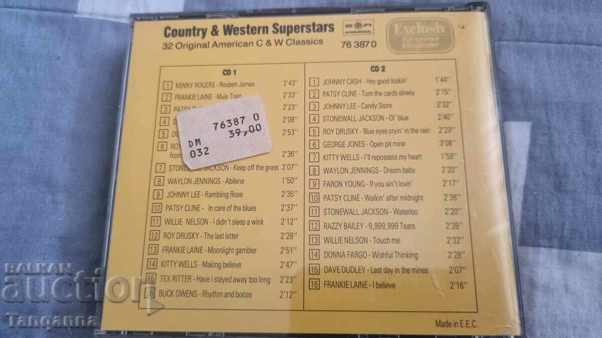 Αυθεντικό CD με κάντρι μουσική με τιμή 12.00 BGN | € 6.14