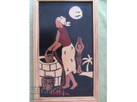 African Woman - Painting from Banana Bark - 1