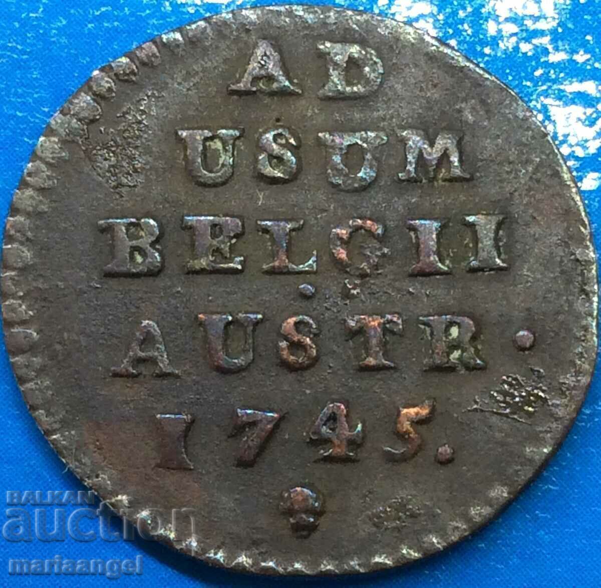 Delivery of Austrian Netherlands 1 Liard 1745 1/2 Ord Maria Theresa