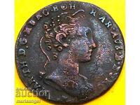 Olanda Austriacă 1 Liard 1745 1/2 Ord Maria Theresa