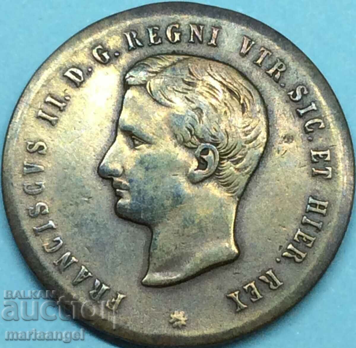 2 Tornesi 1859 Ιταλία Φραγκίσκος Β' (1859-1860) - 6