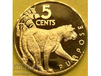 Γουιάνα 1978 5 Σεντ UNC PROOF μπρούτζος