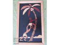 Grief on the Palm Tree - Painting from Banana Bark - 2