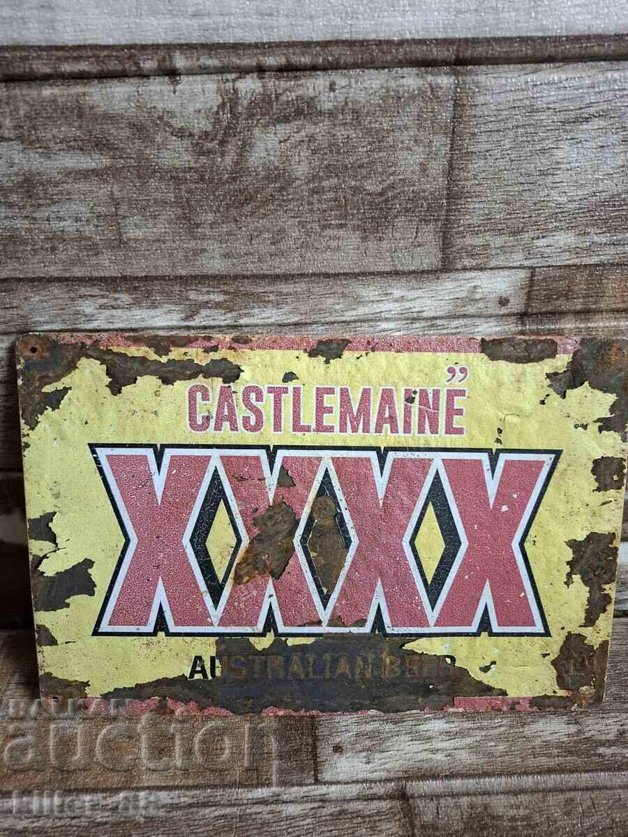 Δημοπρασία Παλιά μεταλλική πινακίδα