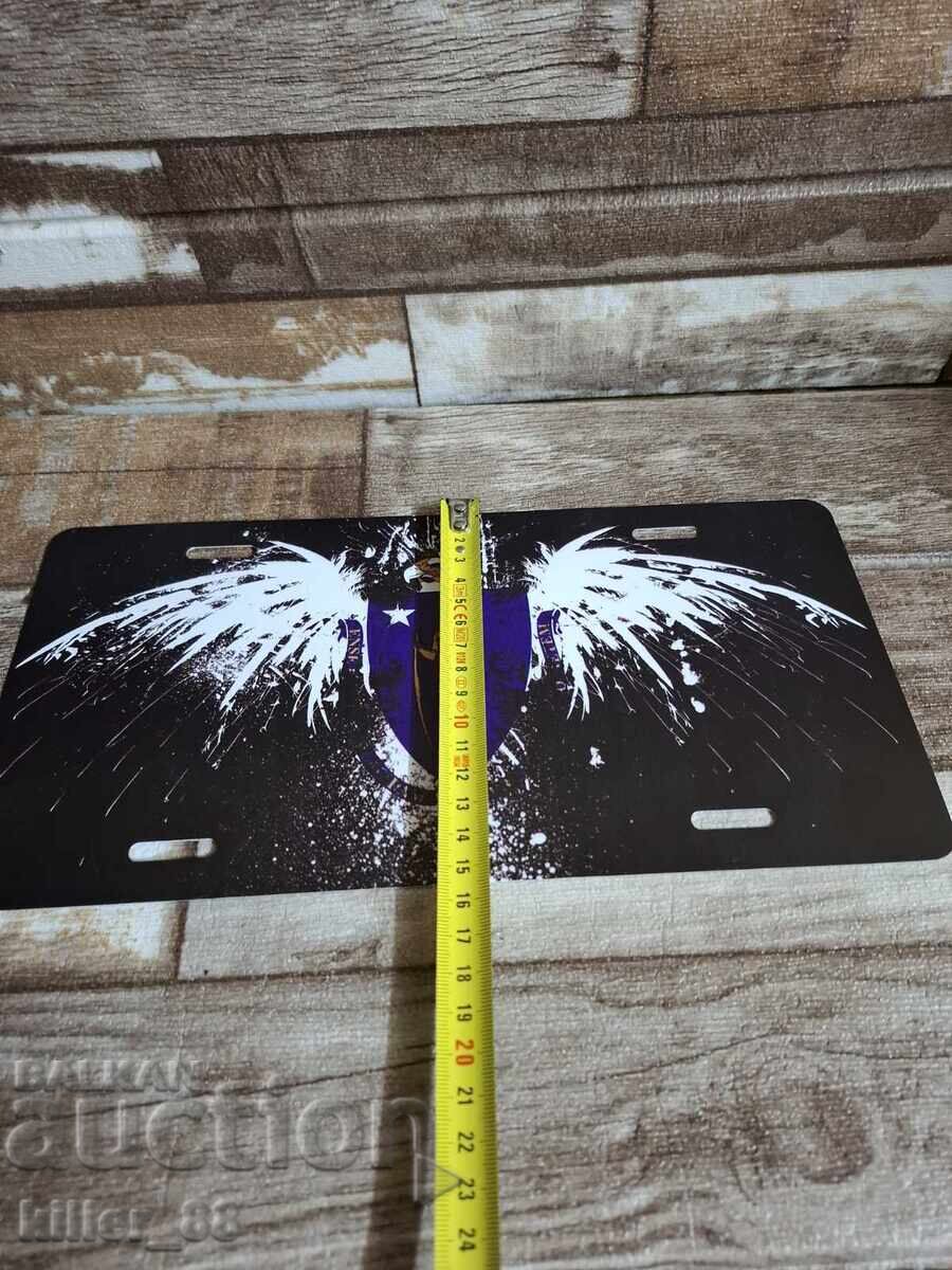 Auction  Metal plate