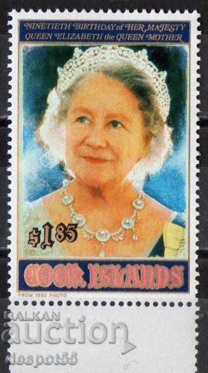 1990. Cook Islands. Elizabeth, the Queen Mother - Jubilee