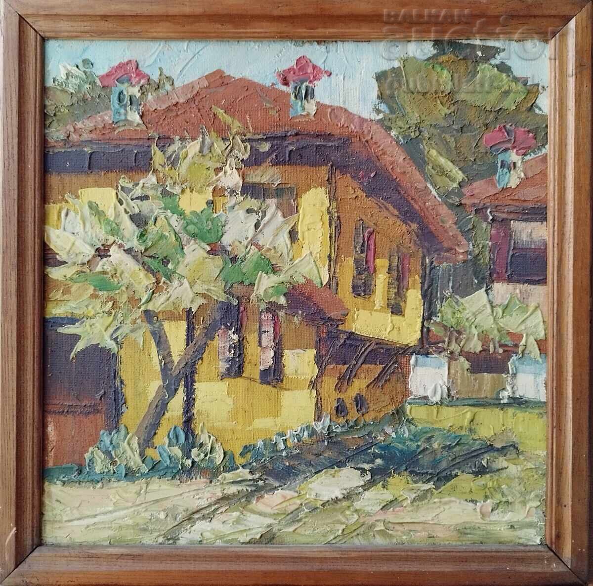 Painting "Karlovska Stara Kashta", 1994, artist D. Pachov