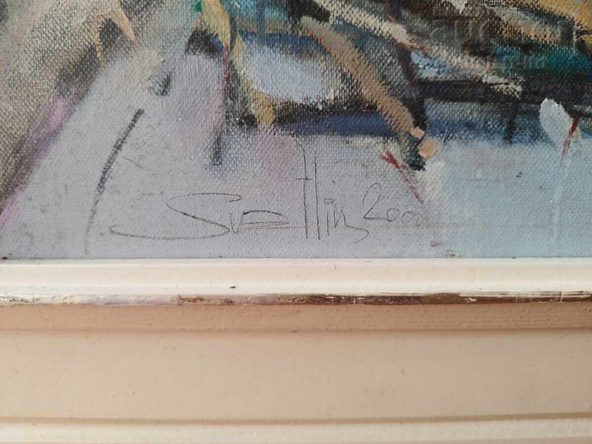 Δημοπρασία Πίνακας "Σκάφη Σωζόπολης", ζωγρ. Σβέτλιν Νένωφ, 2000 Δημοπρασία Πίνακας "Σκάφη Σωζόπολης", ζωγρ. Σβέτλιν Νένωφ, 2000