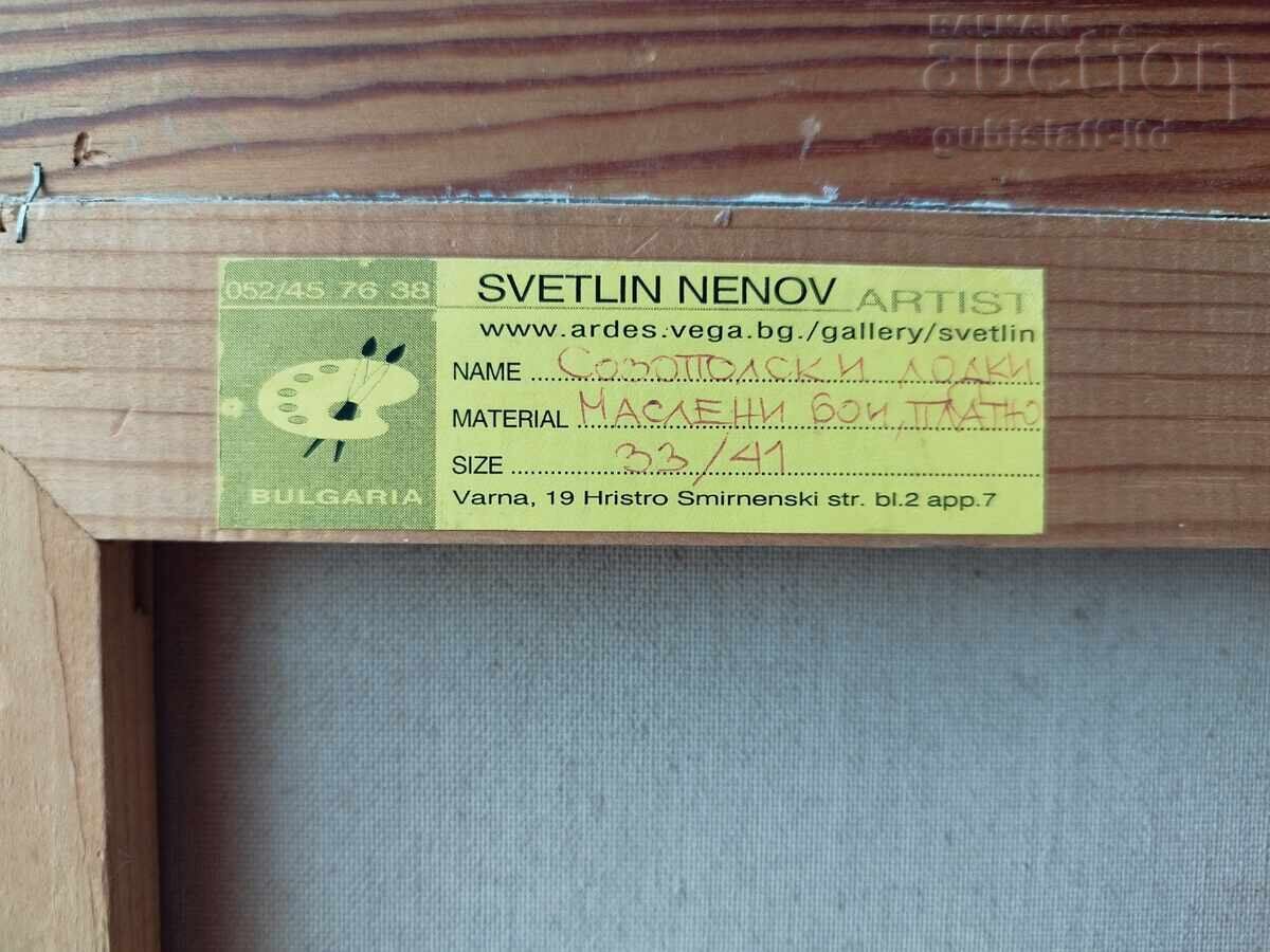 Παράδοση Πίνακας "Σκάφη Σωζόπολης", ζωγρ. Σβέτλιν Νένωφ, 2000 Παράδοση Πίνακας "Σκάφη Σωζόπολης", ζωγρ. Σβέτλιν Νένωφ, 2000