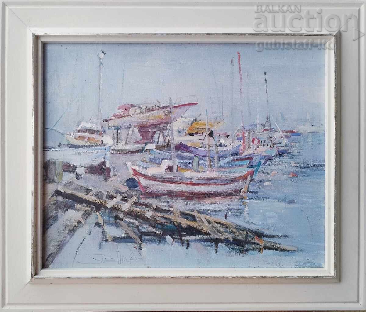 Πίνακας "Σκάφη Σωζόπολης", ζωγρ. Σβέτλιν Νένωφ, 2000 Πίνακας "Σκάφη Σωζόπολης", ζωγρ. Σβέτλιν Νένωφ, 2000
