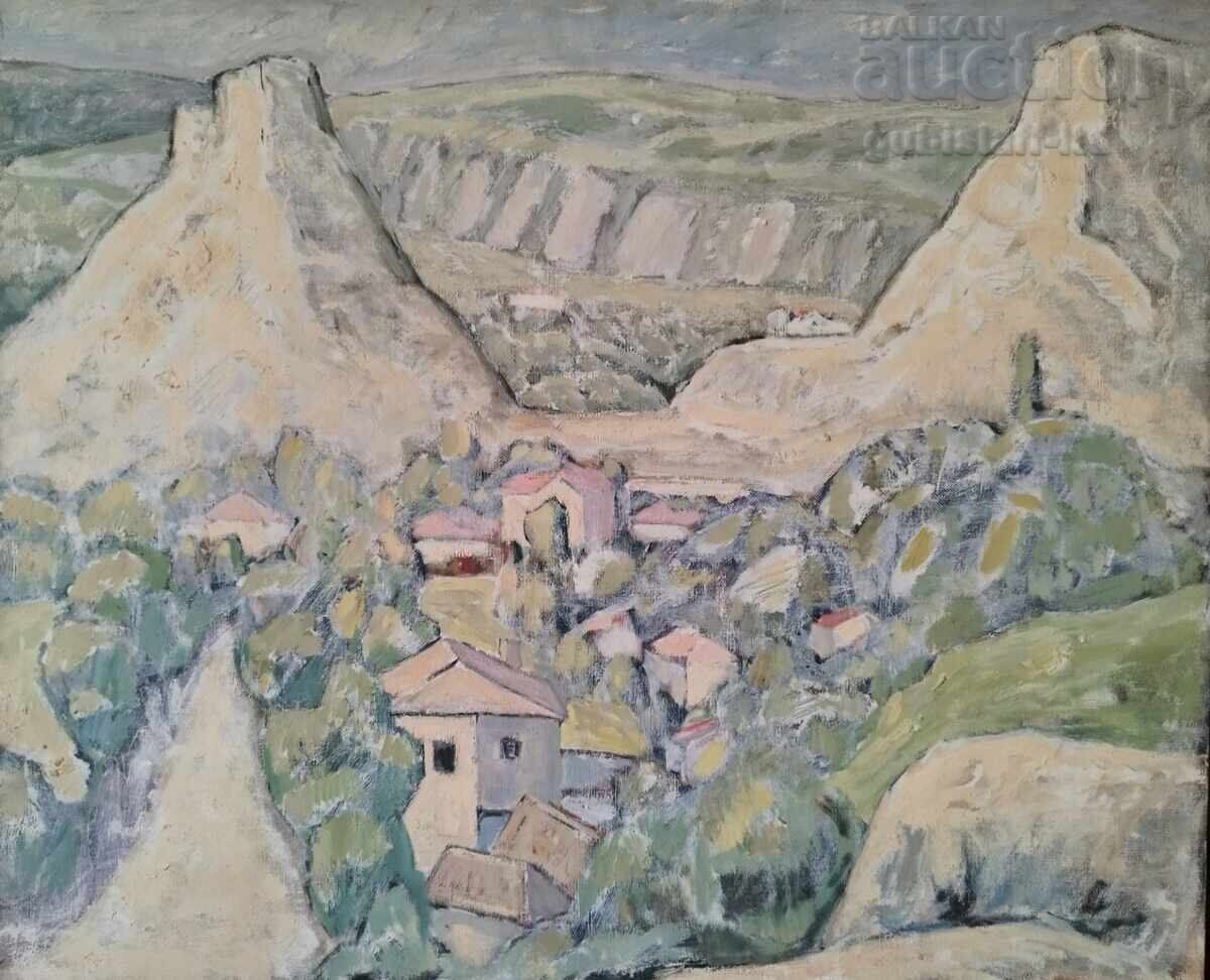 Painting "Balchik", artist Zhecho Dunev (1926-1975)
