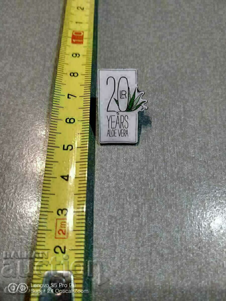 Insigna de 20 de ani cu Aloe Vera
