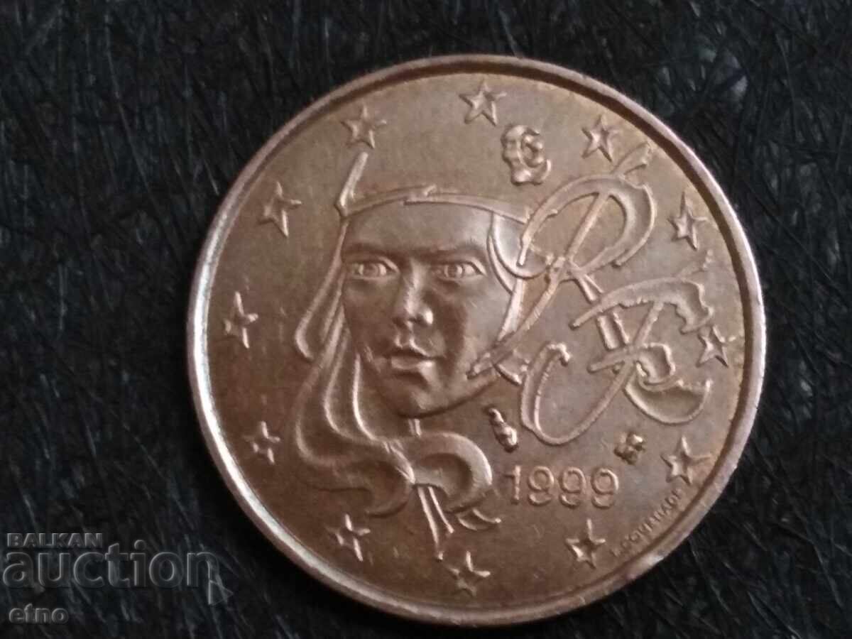 1999 Г. 5 ЕВРОЦЕНТА ФРАНЦИЯ ,монета