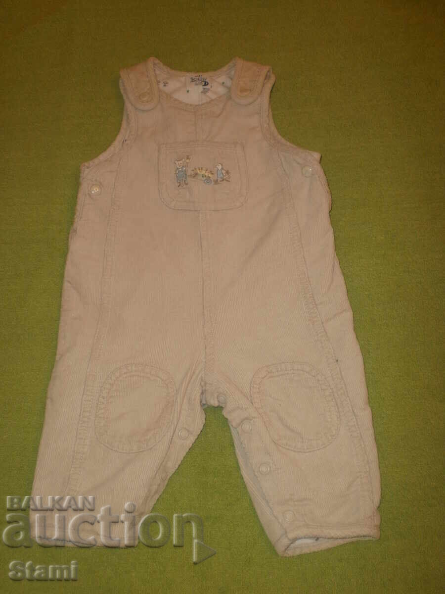 Salopetă bebeluși H&M din catifea, mărime 62 Salopetă bebeluși H&M din catifea, mărime 62