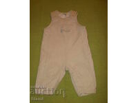 Salopetă bebeluși H&M din catifea, mărime 62