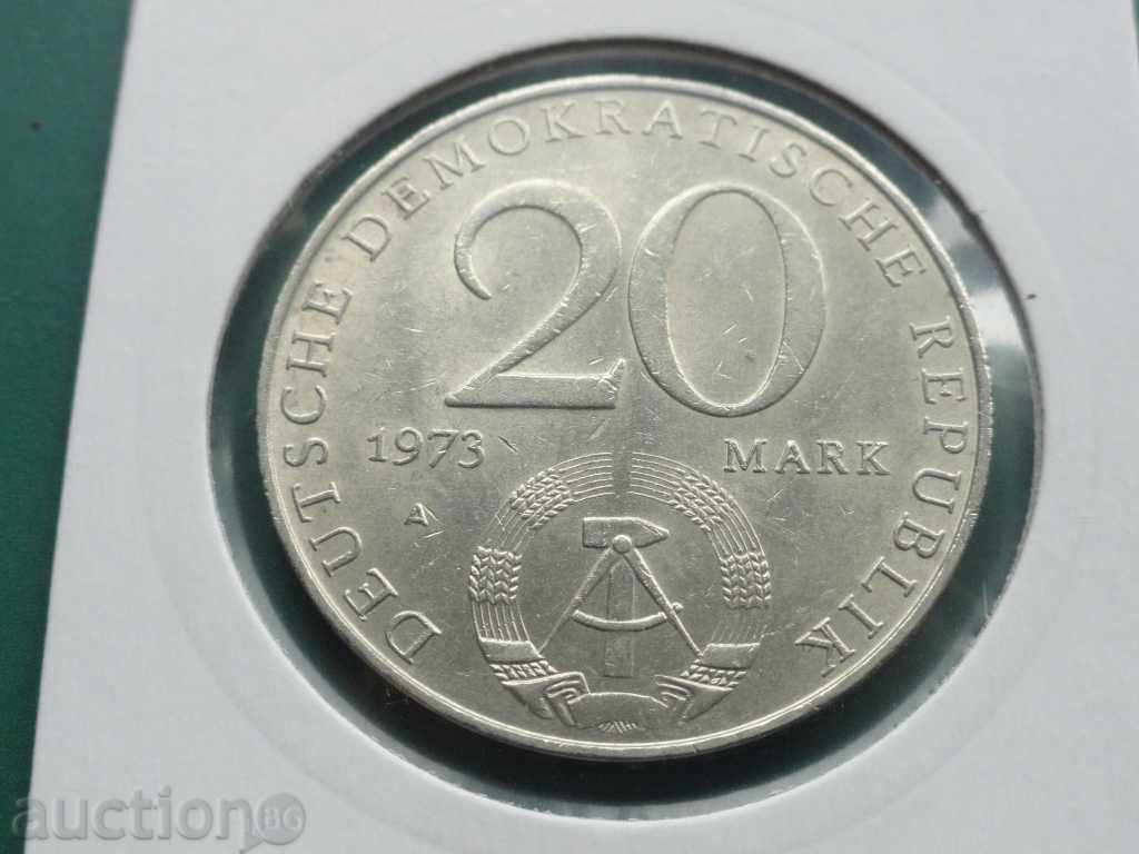 Germany 1973 - 20 Mark "Otto Grotewohl" GDR with price 9.20 BGN | € 4.70 Germany 1973 - 20 Mark "Otto Grotewohl" GDR with price 9.20 BGN | € 4.70
