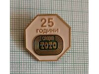 Insigna - 25 de ani de Sport TOTO