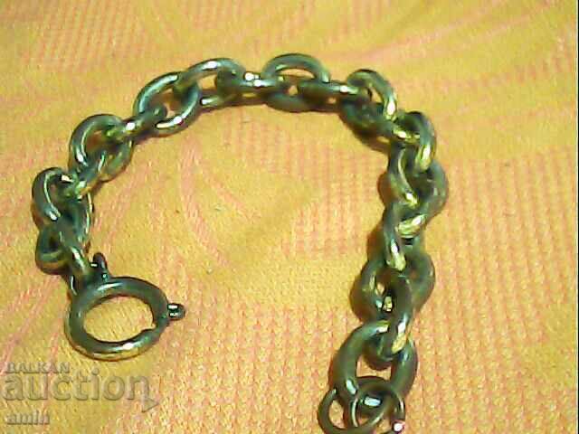 Παλιά όμορφη επιχρυσωμένη ασημένια βραχιόλι 19εκ Παλιά όμορφη επιχρυσωμένη ασημένια βραχιόλι 19εκ