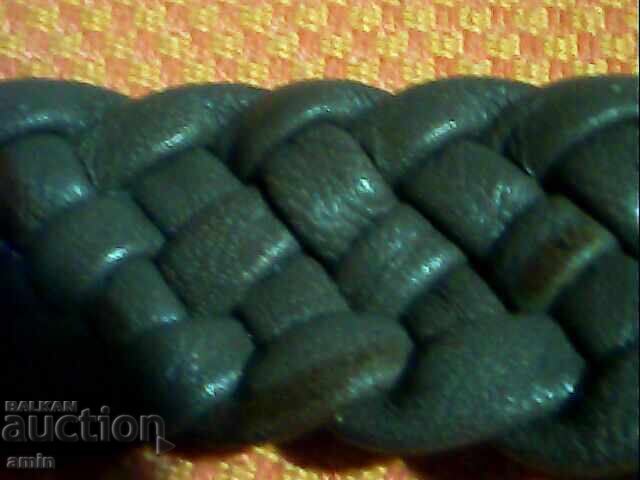 Brățară magnetică din piele frumoasă cu piatră naturală - 5