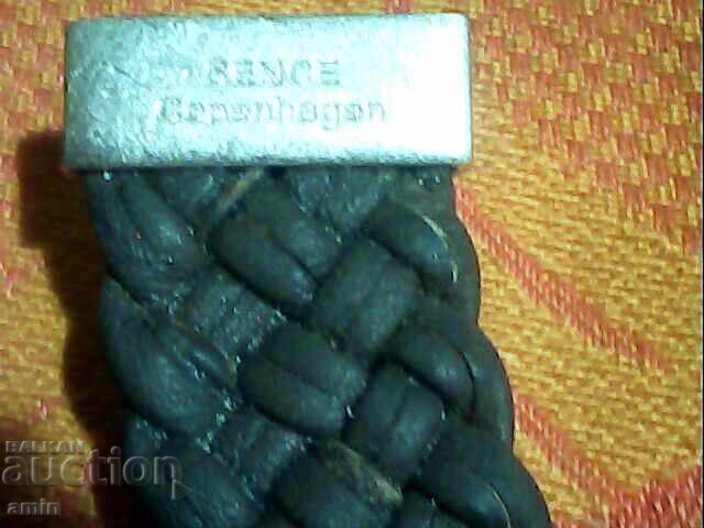 Brățară magnetică din piele frumoasă cu piatră naturală - 6