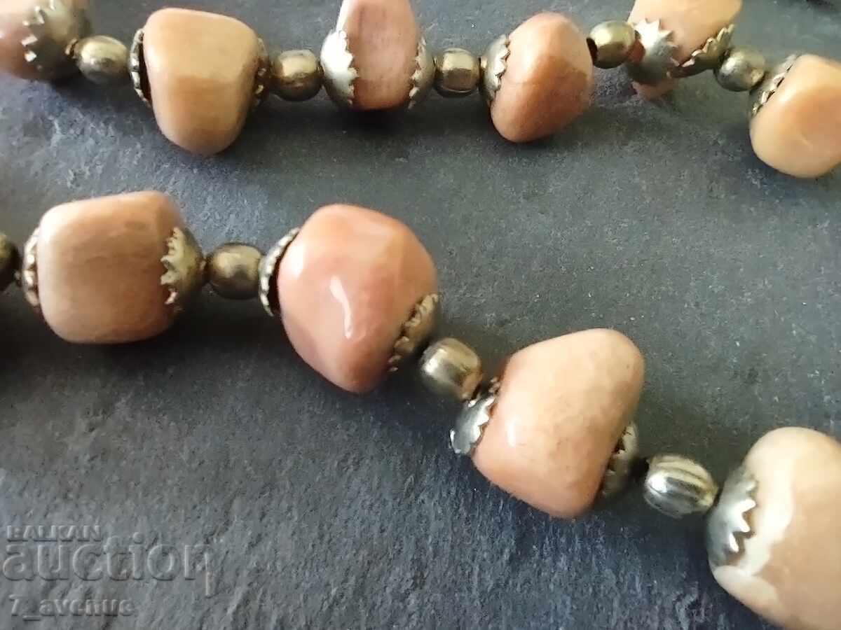 Necklace jewelry necklace, natural stone 70s 11.10.25 - 6