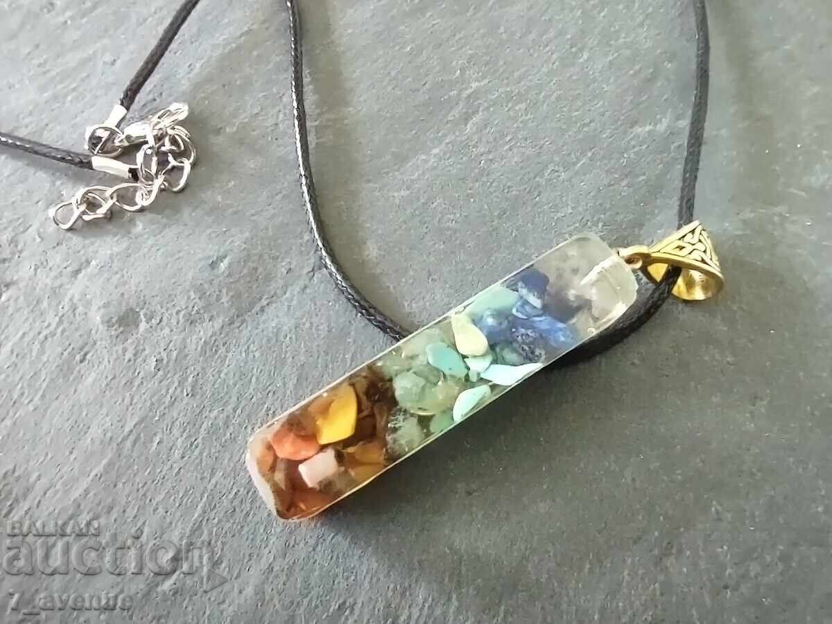 Κολιέ κόσμημα, φυσικά πετράδια, τσάκρας 70s 11.10.25 με τιμή 69.00 BGN | € 35.28 Κολιέ κόσμημα, φυσικά πετράδια, τσάκρας 70s 11.10.25 με τιμή 69.00 BGN | € 35.28