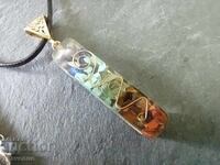 Colier bijuterie, pietre naturale, chakre 70's 11.10.25