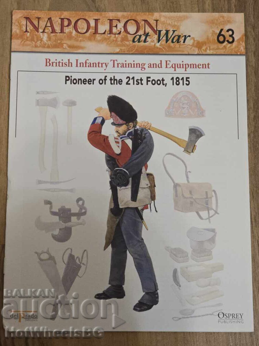 Del Prado - N⁰63 Cărticică de catalog - Războaiele Napoleoniene