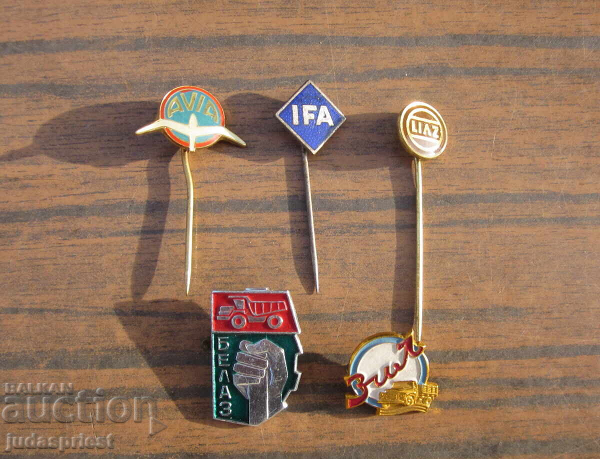 Σημάτα εμβλήματος σήματος φορτηγού φορτηγά ZIL BELAZ IFA LIAZ AVIA