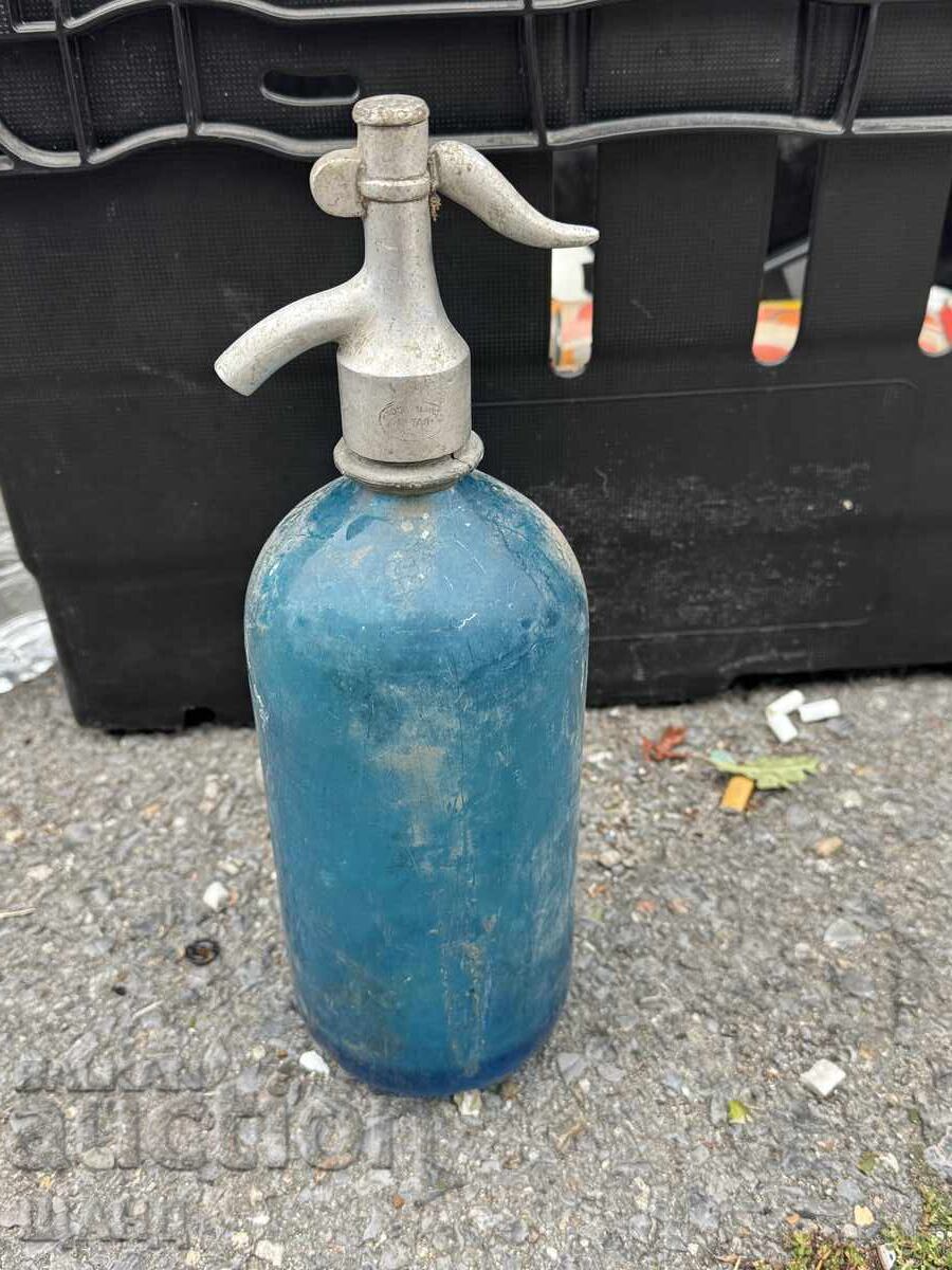 Old glass siphon bottle for soda water with price 20.35 BGN | € 10.40