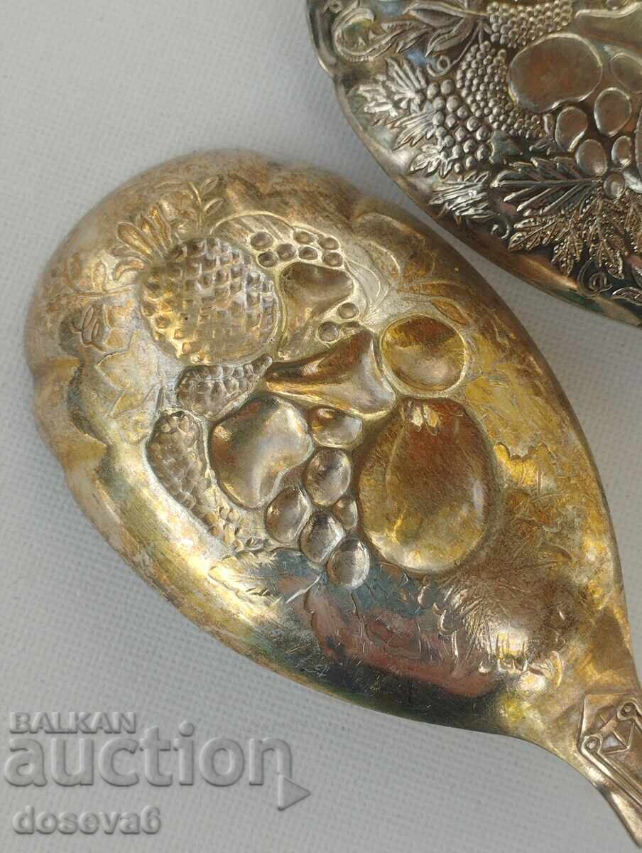 Silver-plated serving utensil set - 5 Silver-plated serving utensil set - 5