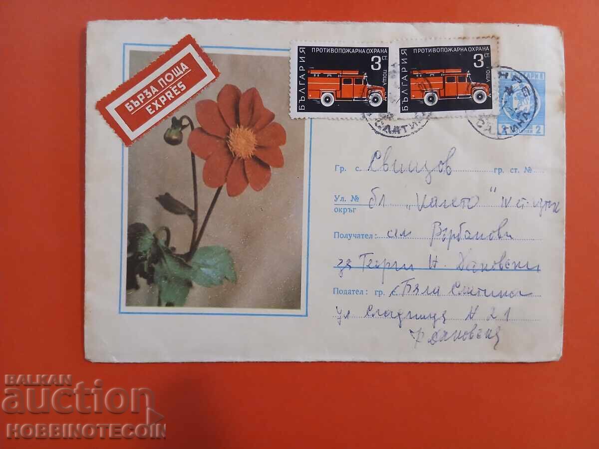 BULGARIA BULGARIA POȘTĂ RAPIDĂ PLIC CĂLĂTORIE BIALA SLATINA SVIȘTOV 1971