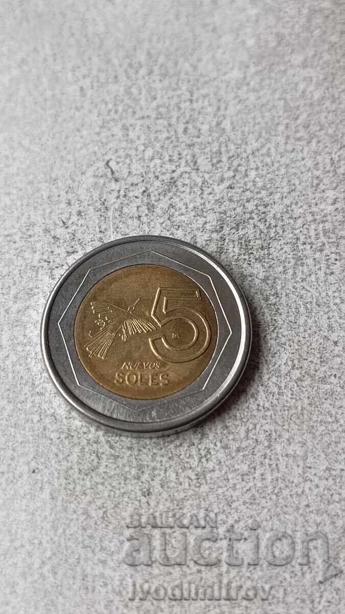 Peru 5 New Soles 1995
