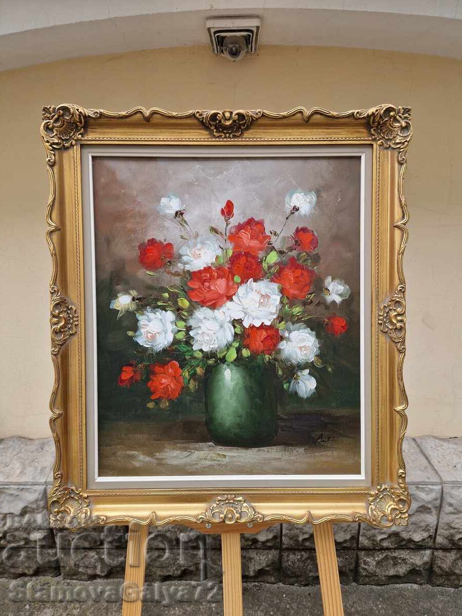 Tablou olandez original, unic, ulei pe pânză cu preț 200.00 BGN | € 102.26 Tablou olandez original, unic, ulei pe pânză cu preț 200.00 BGN | € 102.26