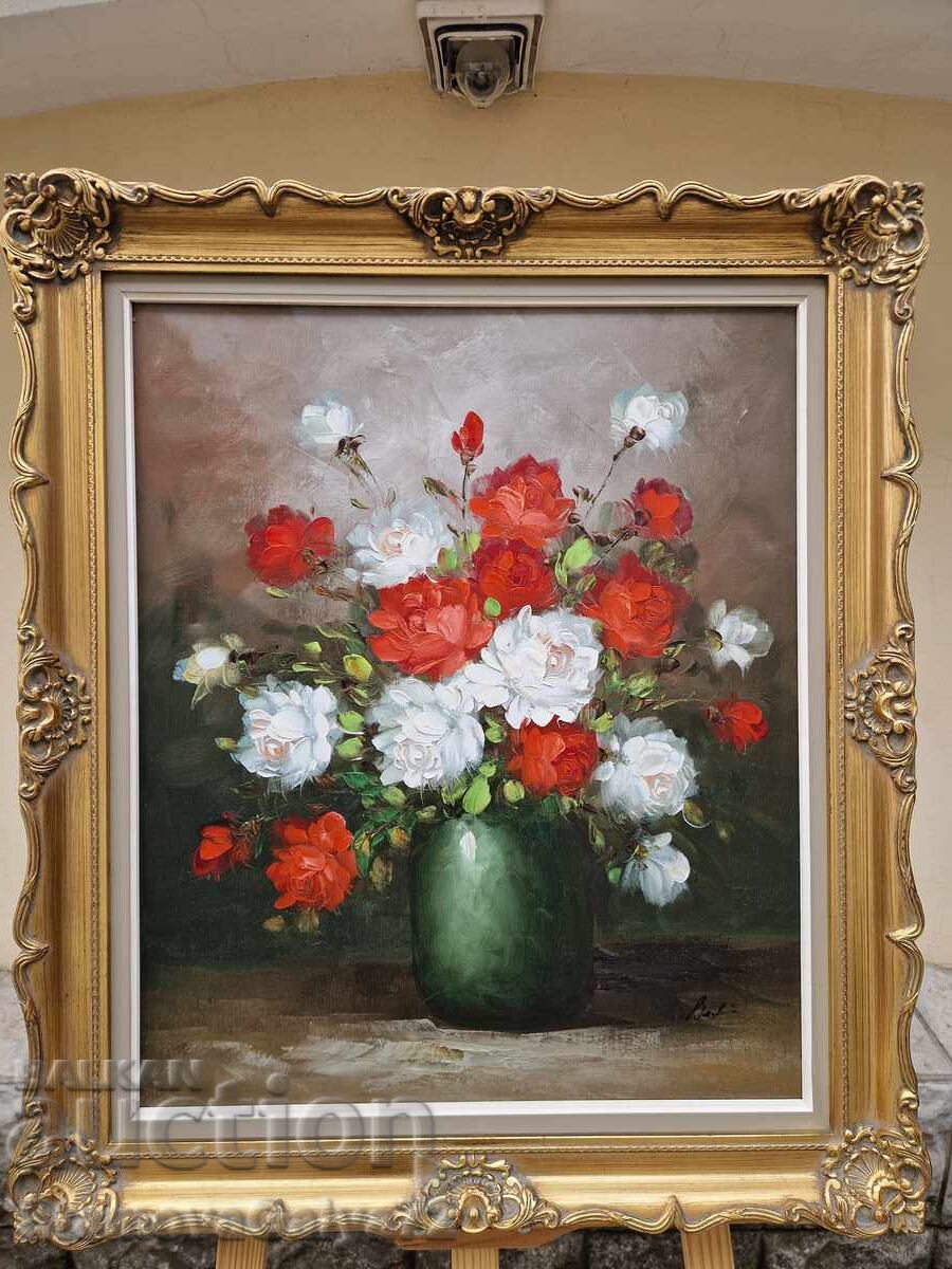 Licitație Tablou olandez original, unic, ulei pe pânză Licitație Tablou olandez original, unic, ulei pe pânză