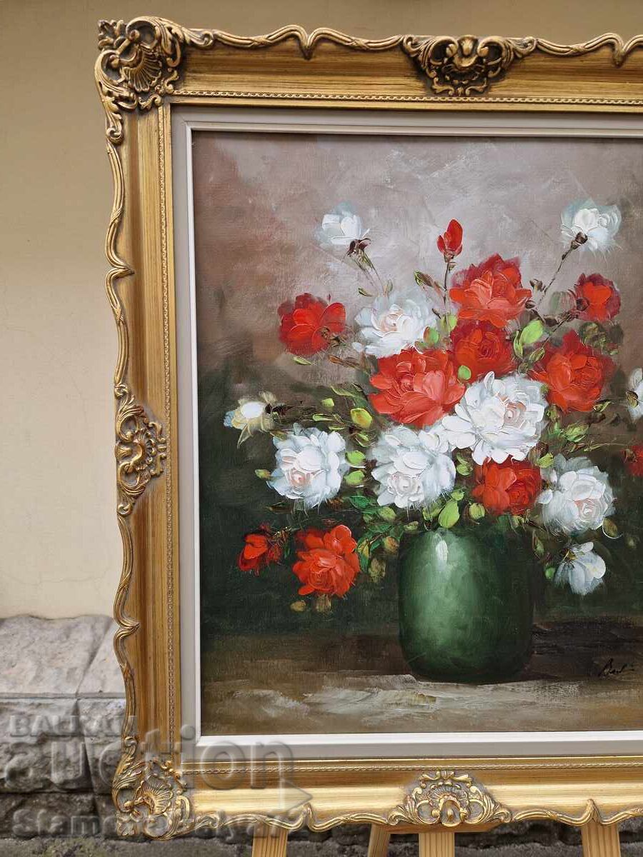 Tablou olandez original, unic, ulei pe pânză - 5 Tablou olandez original, unic, ulei pe pânză - 5