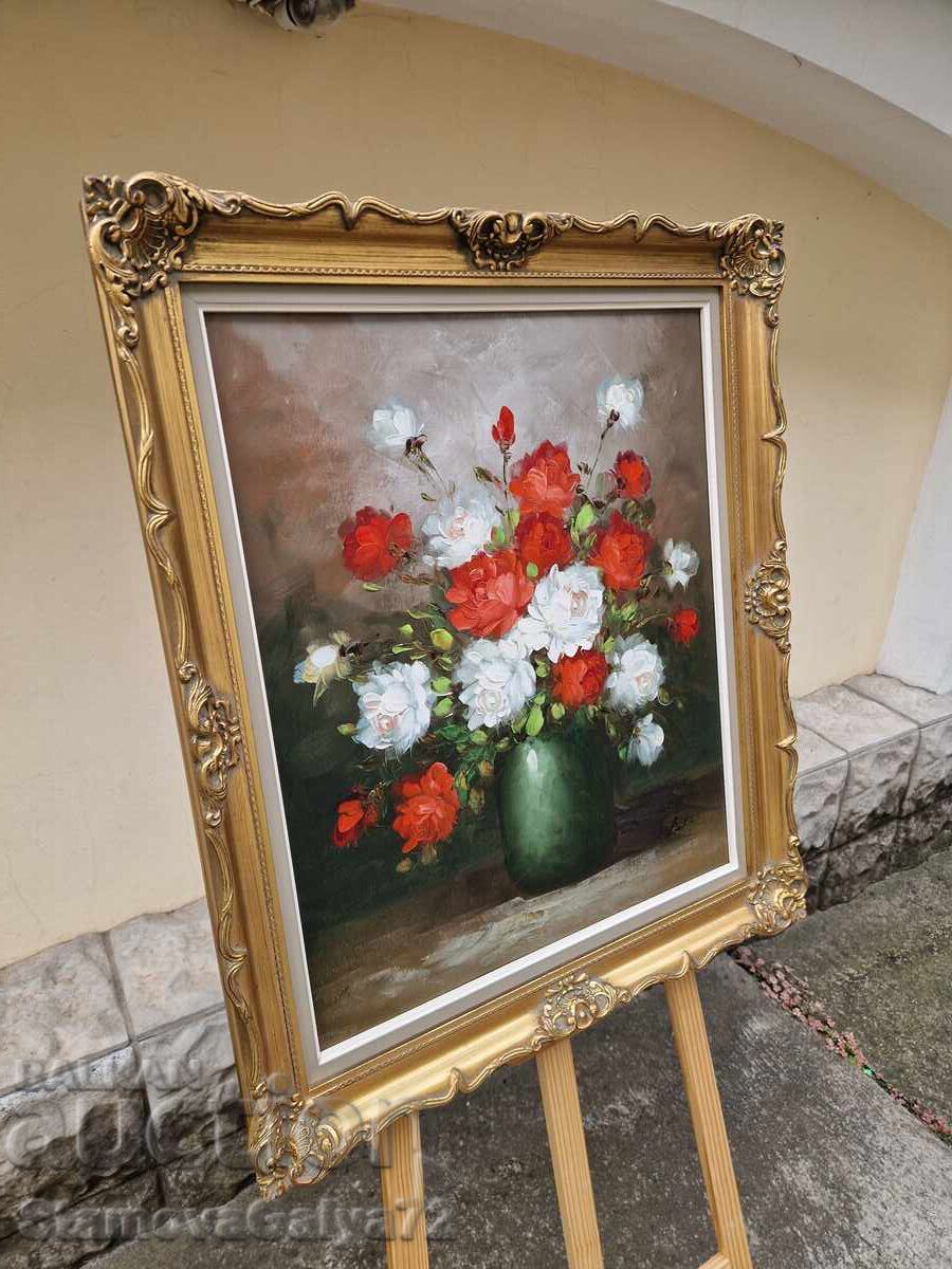 Tablou olandez original, unic, ulei pe pânză - 6 Tablou olandez original, unic, ulei pe pânză - 6