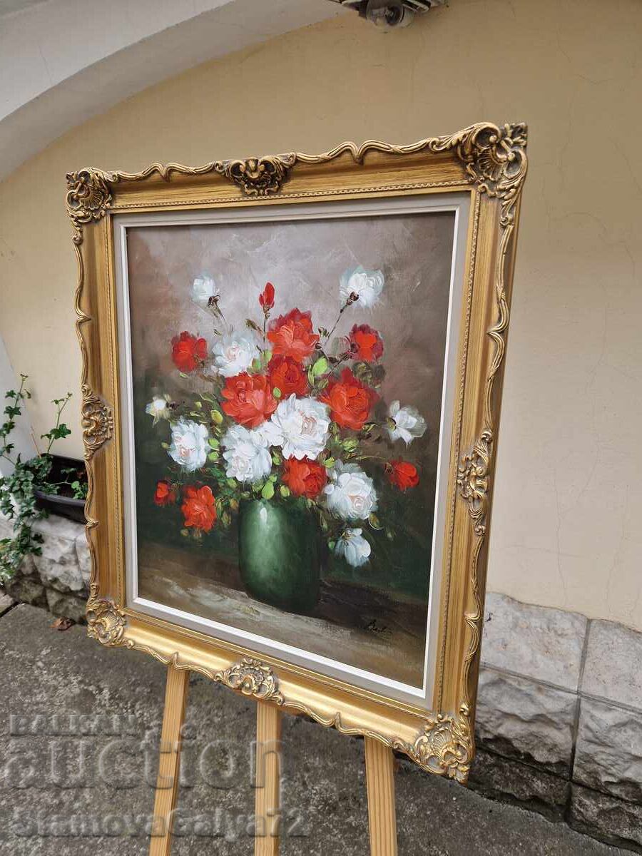 Tablou olandez original, unic, ulei pe pânză - 7 Tablou olandez original, unic, ulei pe pânză - 7