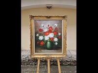 Unique Dutch original oil painting on canvas