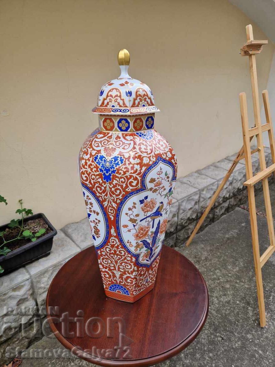 Livrarea Urnă borcan KAISER din porțelan anticar, uriașă, unică