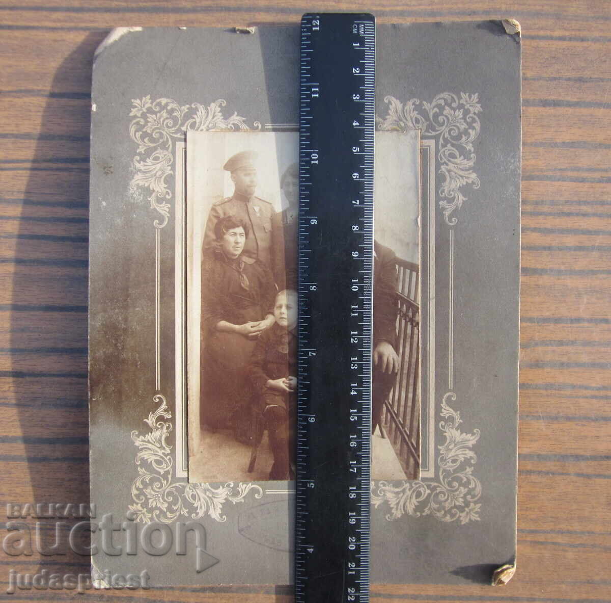 ΠΣΒ Βασίλειο Βουλγαρίας στρατιωτική φωτογραφία με αξιωματικό σε χαρτόνι - 5 ΠΣΒ Βασίλειο Βουλγαρίας στρατιωτική φωτογραφία με αξιωματικό σε χαρτόνι - 5