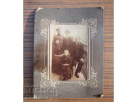 PSV Kingdom of Bulgaria military photo with officer on cardboard