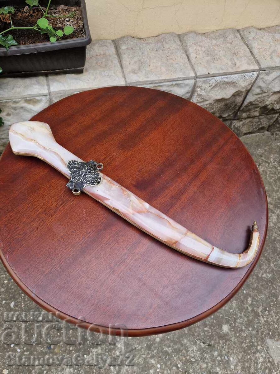 Cuțit arab superb hanjar kama onix cu preț € 100.21 | 195.99 BGN Cuțit arab superb hanjar kama onix cu preț € 100.21 | 195.99 BGN